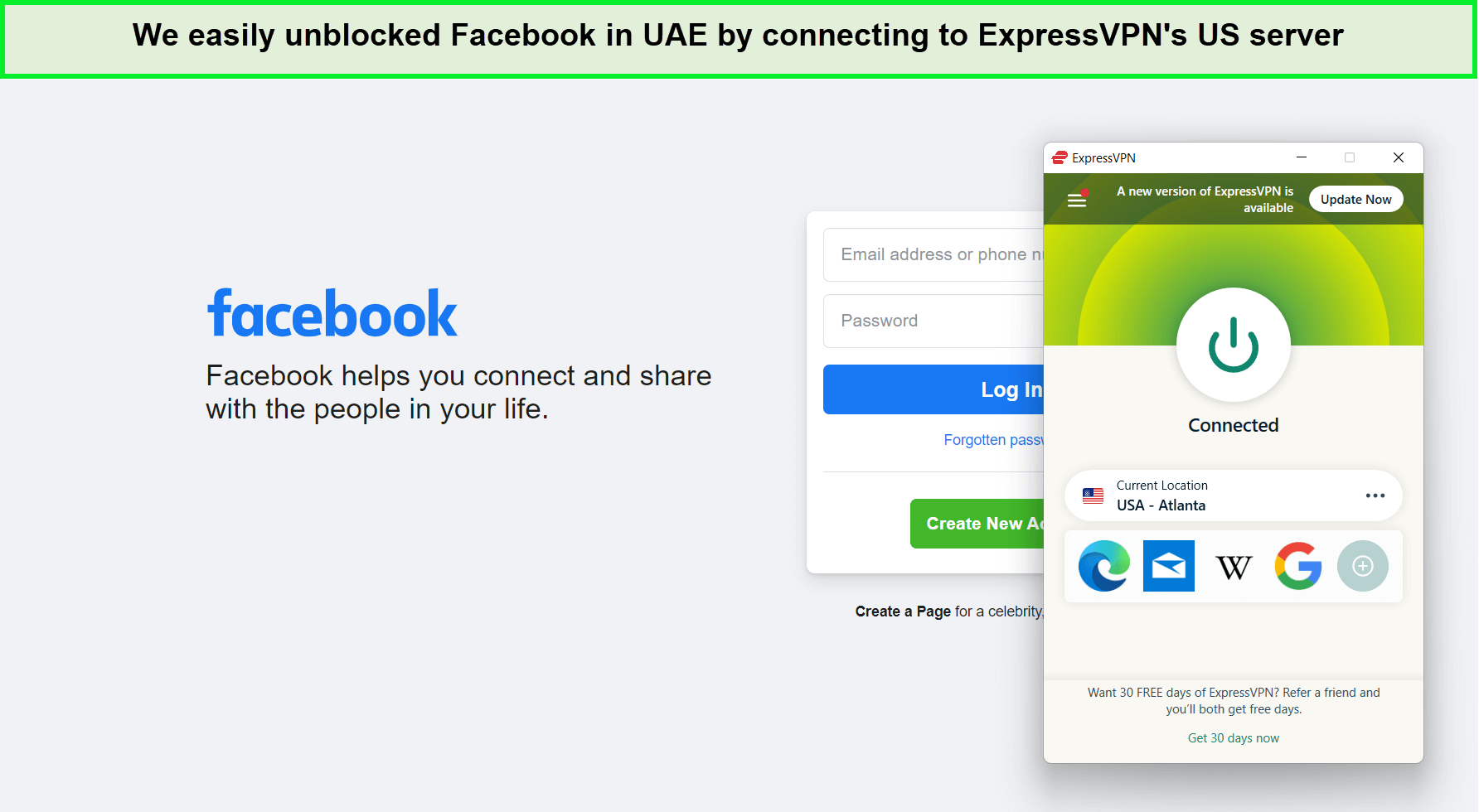  ExpressVPN entsperrt Facebook Für deutsche Benutzer 