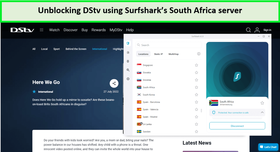  Surfshark entsperrt DStv in - Deutschland 