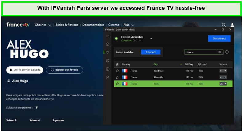  Desbloquear Francetv con IPVanish IP de Francia in - Espana 