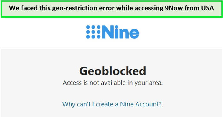  9now Geo-Blockierungsfehler in - Deutschland 