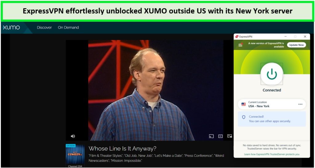 ExpressVPN-unblocking-XUMO-outside-US