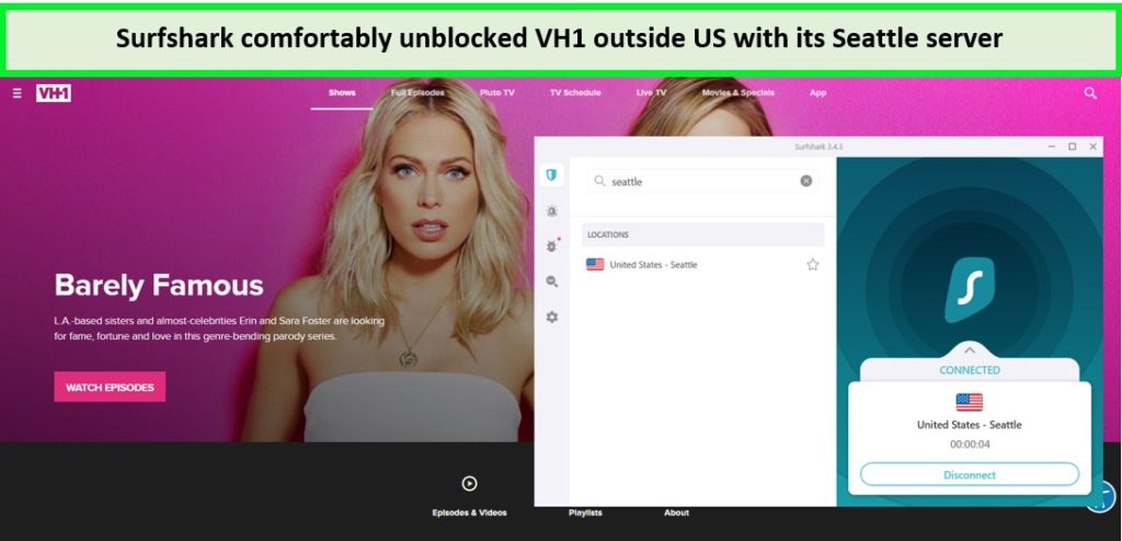 Surfshark-comfortably-unblocking-VH1-outside-the-US