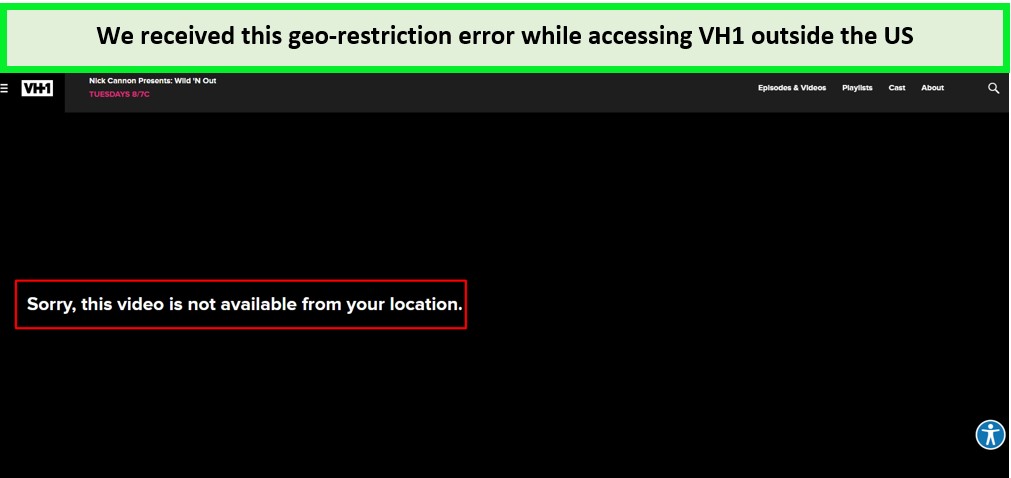 VH1-geo-restriction-error-outside-US