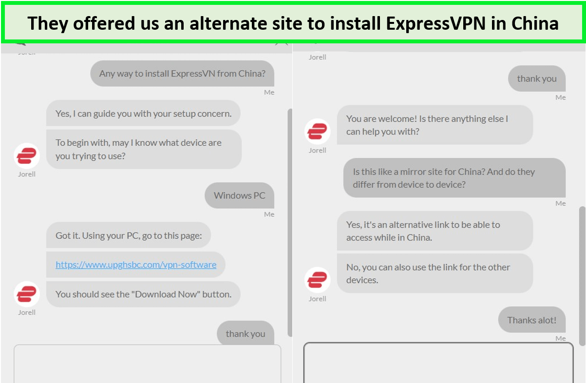  Soporte al cliente de ExpressVPN para instalar en China 
