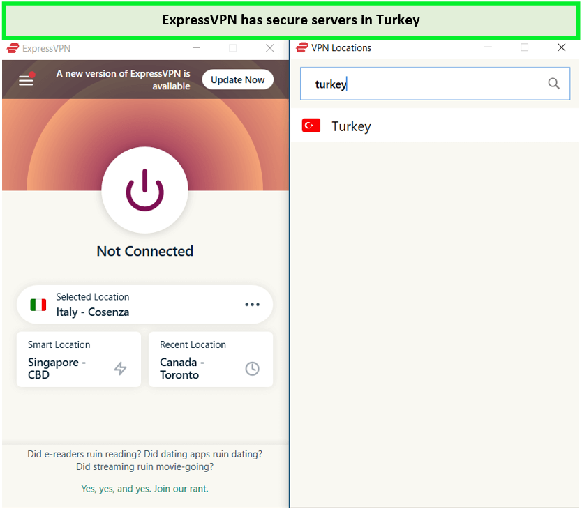 ExpressVPN-Turkey-servers-For UK Users