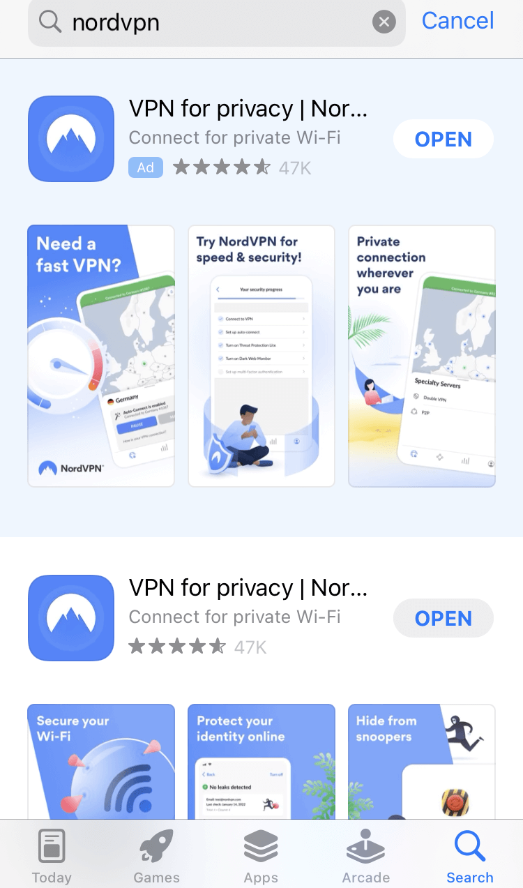  Descarga NordVPN en iOS in - Espana 