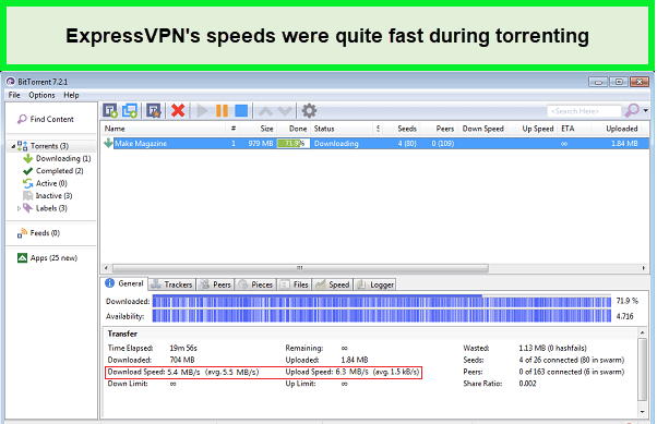  ExpressVPN-Torrenting-Geschwindigkeiten auf Bittorrent in - Deutschland 