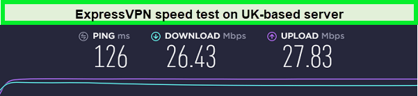 ExpressVPN-speed-test-result-with-uk-server-in-UK