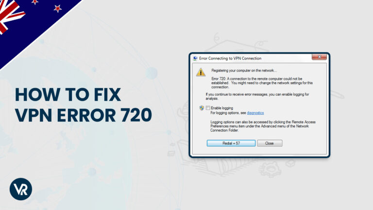 Fixes VPN Error 720-NZ