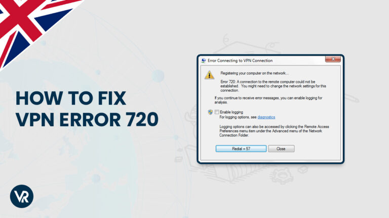Fixes VPN Error 720-UK
