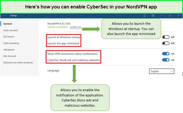  NordVPN-CyberSec- NordVPN con CyberSec, la protección de Internet que bloquea anuncios y sitios web maliciosos. in - Espana 