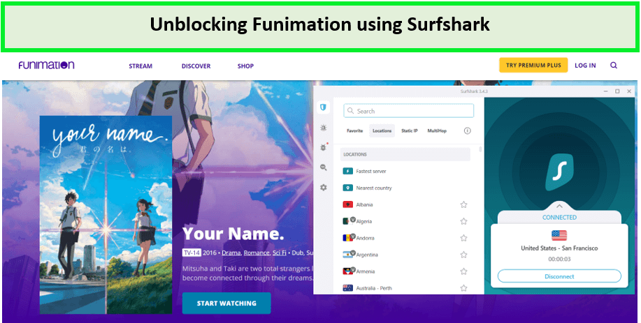surfshark-unblock-funimation-in-France