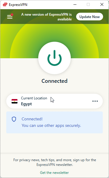 connect-to-egypt-using-expressvpn-in-South Korea