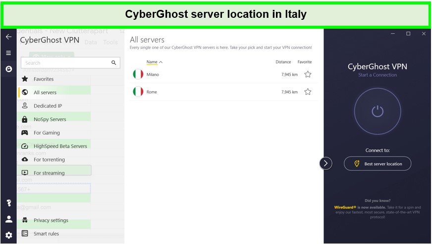 cyberghost-italy-server-in-Spain
