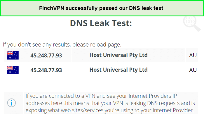 finchvpn-dns-leak-test-in-Germany