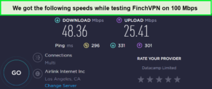finchvpn-speed-test-on-us-server-in-Germany