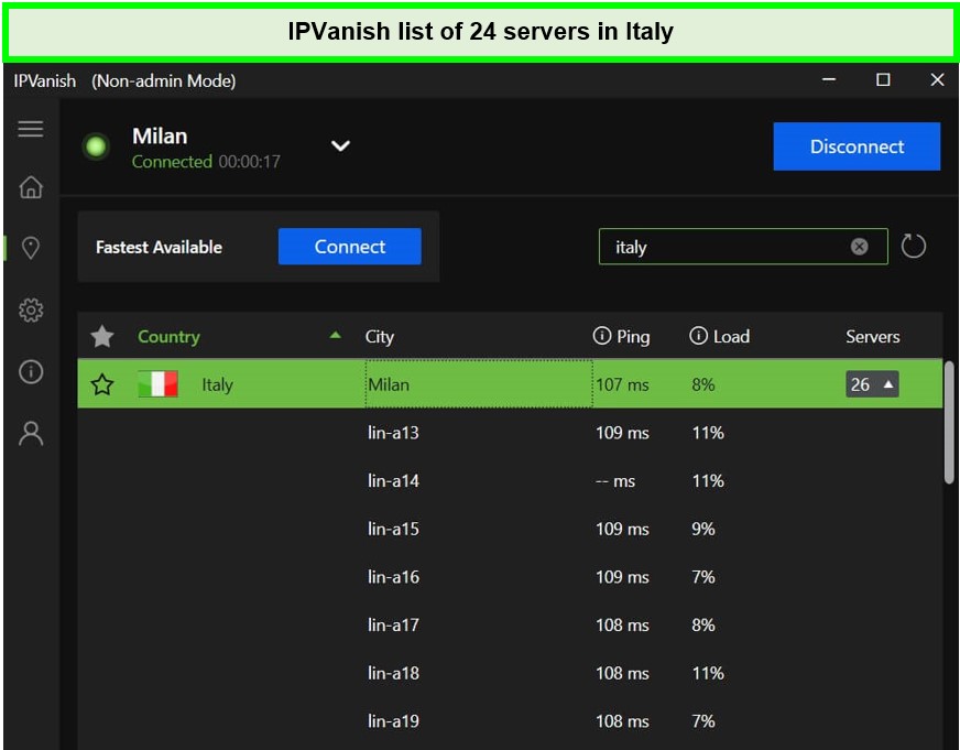 ipvanish-italy-servers-in-Spain