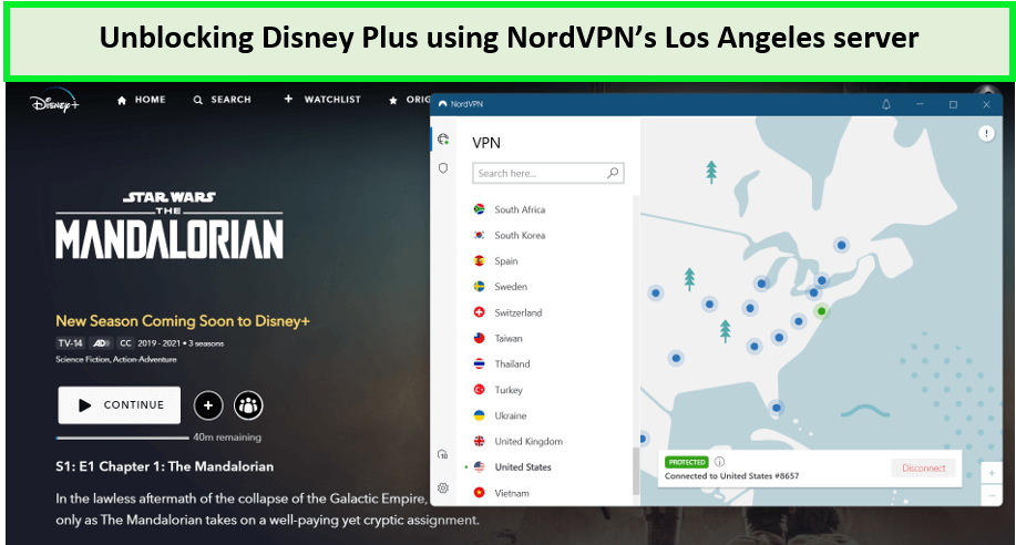  NordVPN zum Entsperren von Disney Plus in - Deutschland 