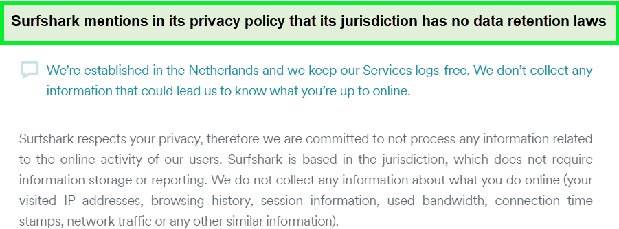 Surfshark-privacybeleid in - Nederland 