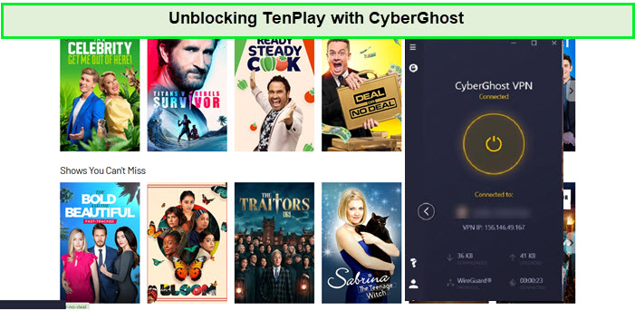 unblocked-tenplay-with-cyberghost-in-India