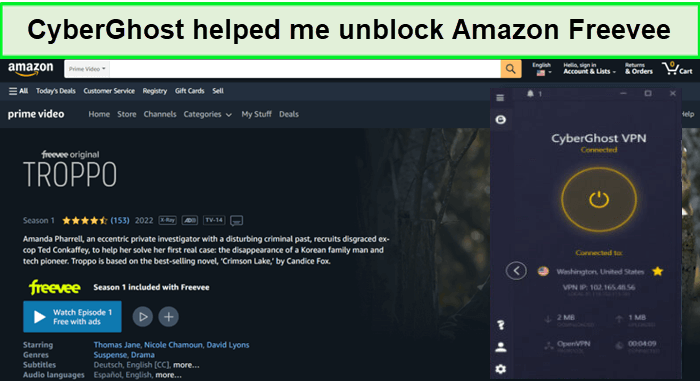 cyberghost-unblocks-amazon-freevee-in-Australia