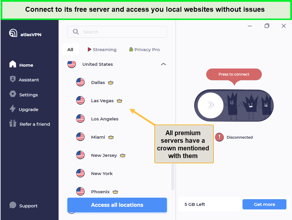  Serveurs VPN Atlas 