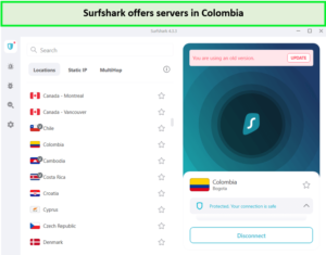 colombia-servers-surfshark-in-India