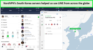 line-using-nordvpn-in-South Korea
