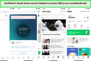 line-using-surfshark-for South Korea