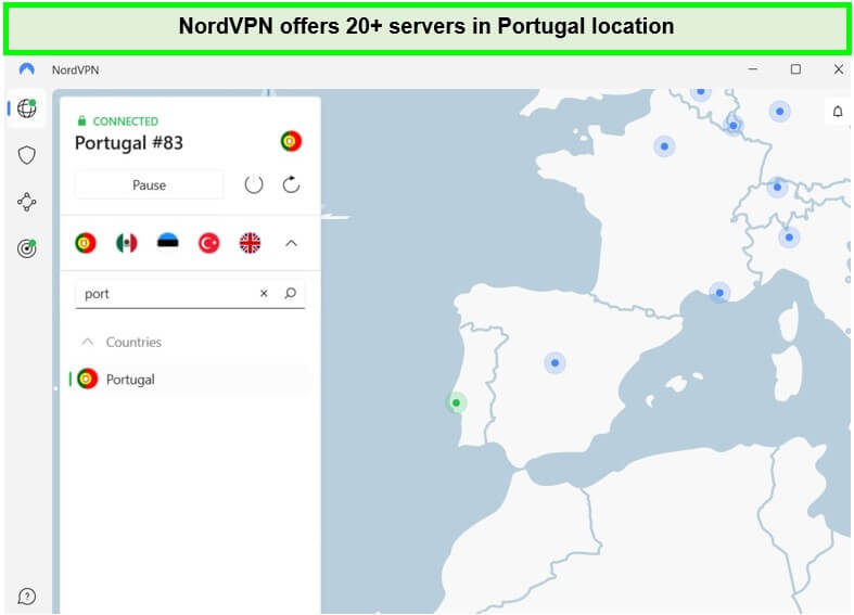 nordvpn-servers-in-portugal-For UK Users