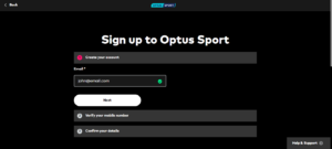 enter-your-details-on-optus-sport