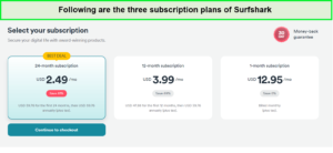 subscription-plans-of-surfshark-in-Spain