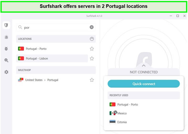 surfshark-servers-in-portugal-For UK Users