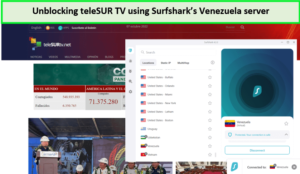 surfshark-unblocking-telesur-venezuela-in-South Korea