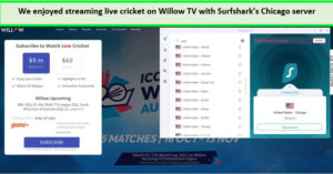 willow-tv-using-surfshark-in-UK