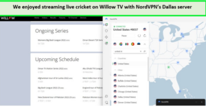 willow-tv-using-nordvpn-in-Canada