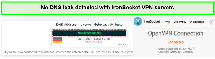 ironsocket-DNS-leak-test-in-Italy