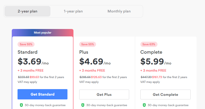 nordvpn-pricing-page