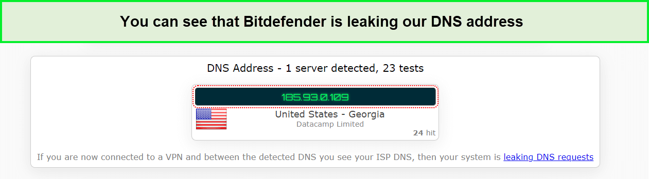  Bitdefender DNS-Leak-Test in - Deutschland 