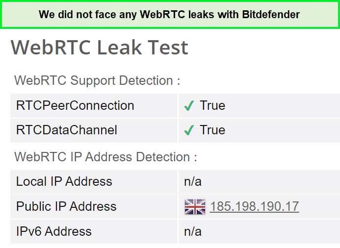 Bitdefender-WebRTC-Leak-Test in - Deutschland 