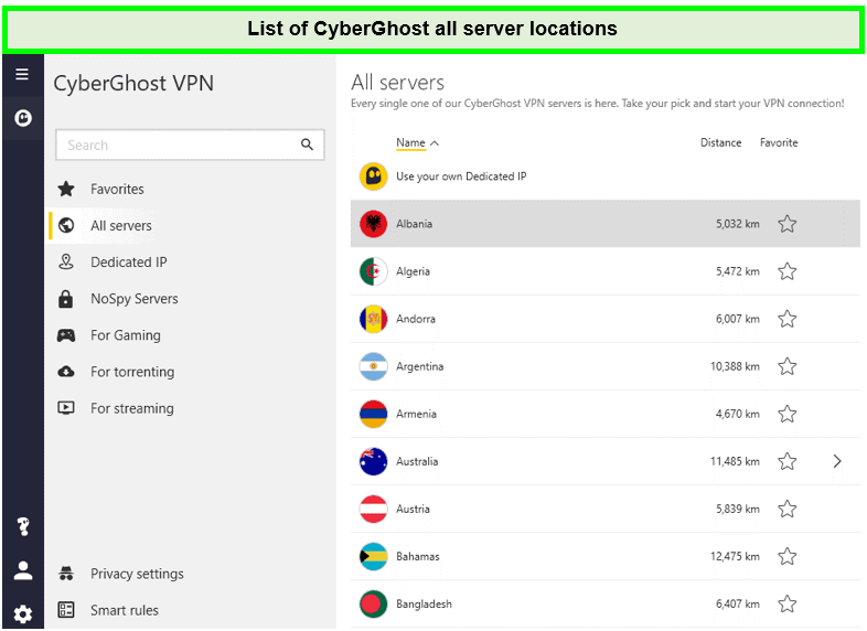 cyberghost-servers-list-in-Australia