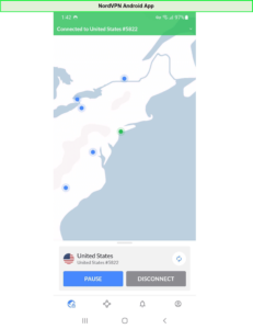 nordvpn-android-app-in-Australia
