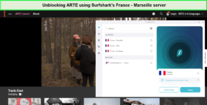 surfshark-unblock-arte-outside-France 