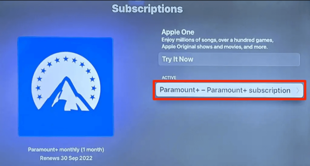 Cancel-Paramount-Plus-On-Apple-TV-Step4