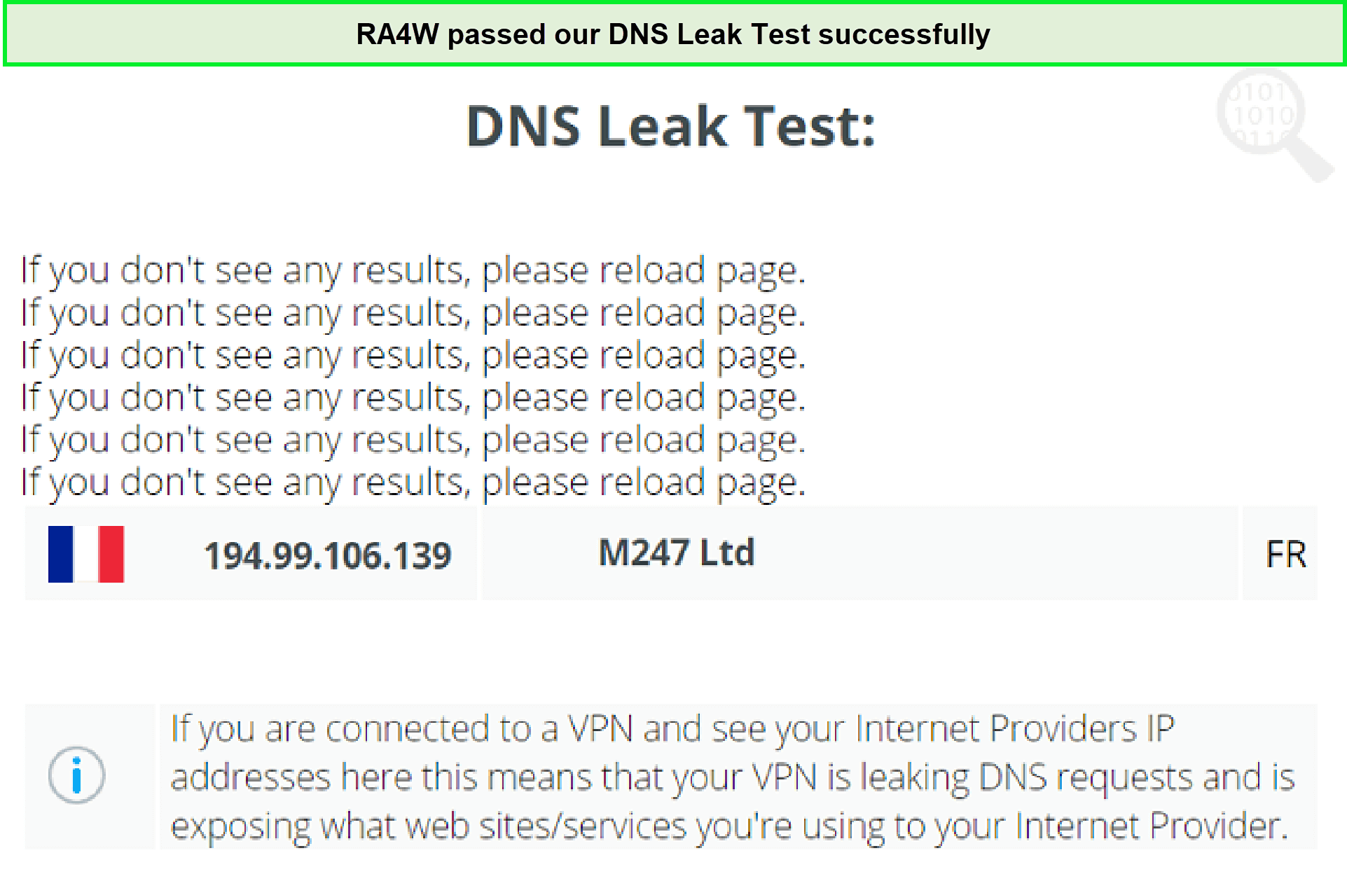 Ra4W-VPN-DNS-Test