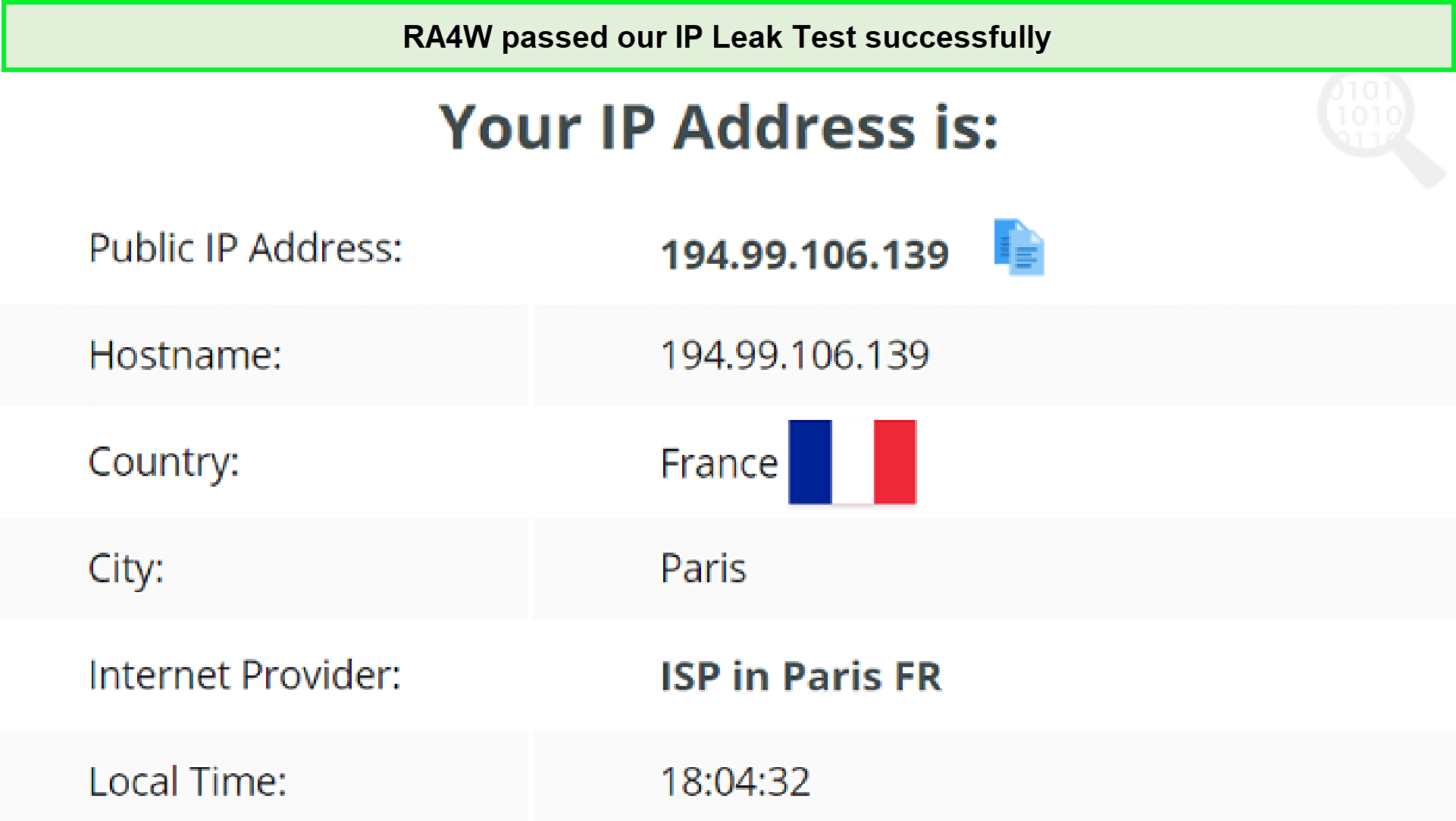 Ra4W-VPN-IP-Test