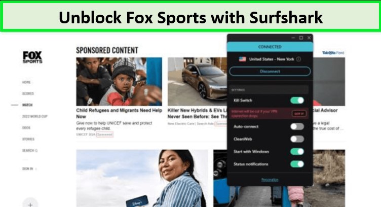 Unblock-FOX-Sports-with-Surfshark-in-Germany