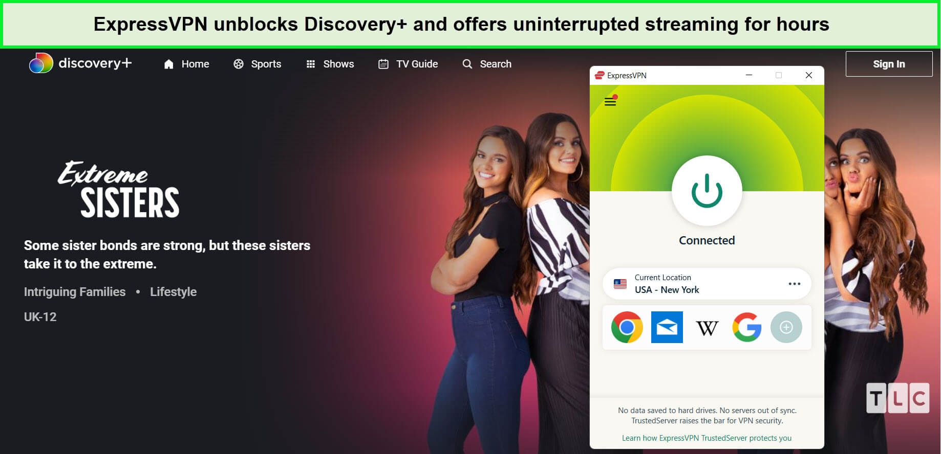 expressvpn-unblocks-extreme-sisters-on-discovery-plus-new-zealand
