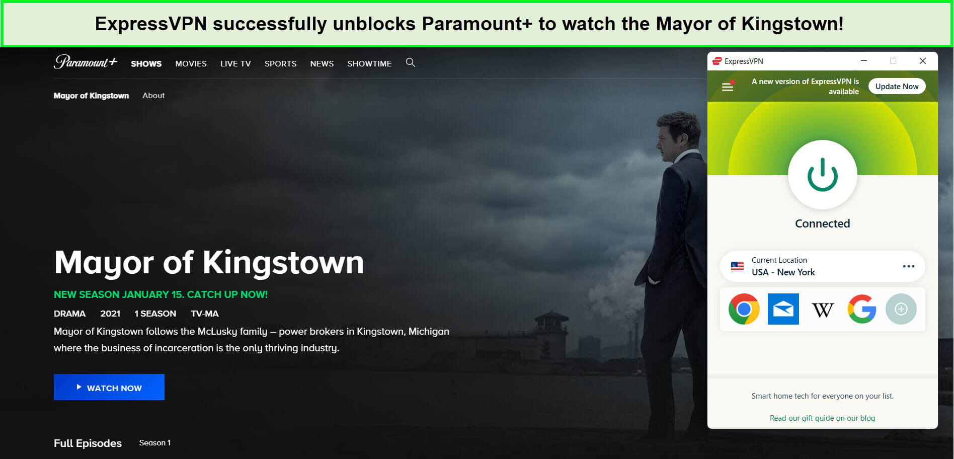 expressvpn-unblocks-paramount-plus-for-mayor-of-kingstown-outside-usa