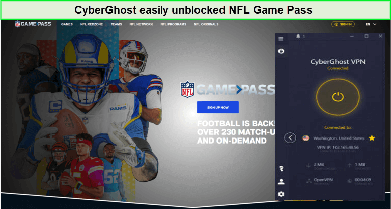 cyberghost-unblocks-nfl-game-pass-in-Spain